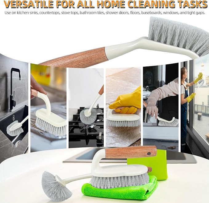 5-Pack Heavy Duty Scrub Brushes Set - Image 3
