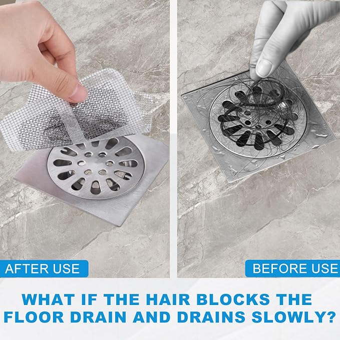 50Pcs Disposable Shower Drain Cover Hair Catcher, Disposable Floor Drain Sticker - Image 6