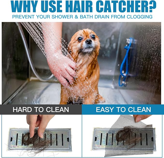 2 Pack 4 Inch x 33 ft Linear Shower Drain Hair Catcher Screen Disposable - Image 5