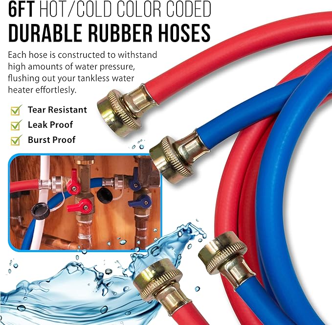 DrainX Tankless Water Heater Flushing Kit Includes Pump, 5-Gallon Bucket - Image 5