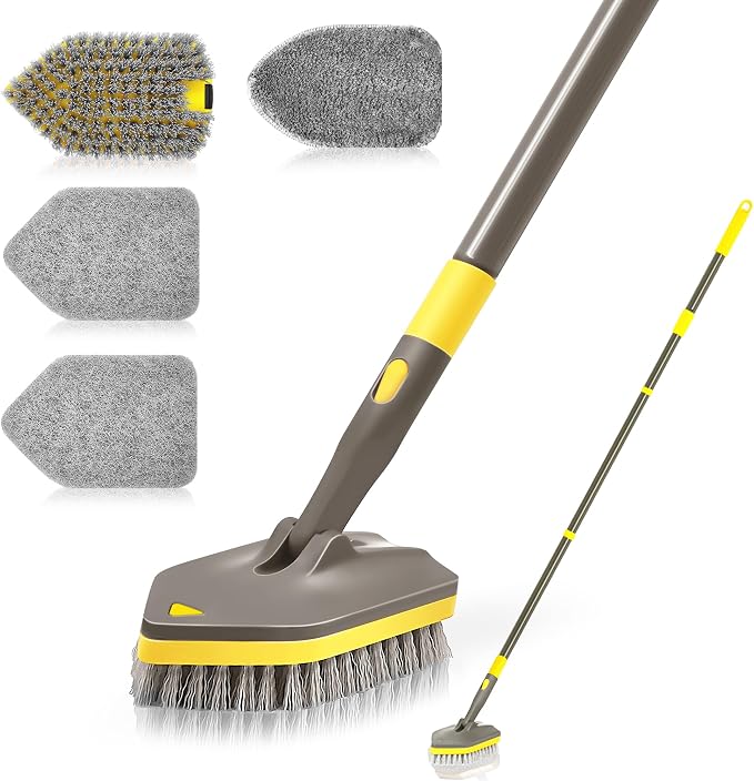 NEWE Shower Cleaner Brush, Tub Tile Scrubber by NEWE