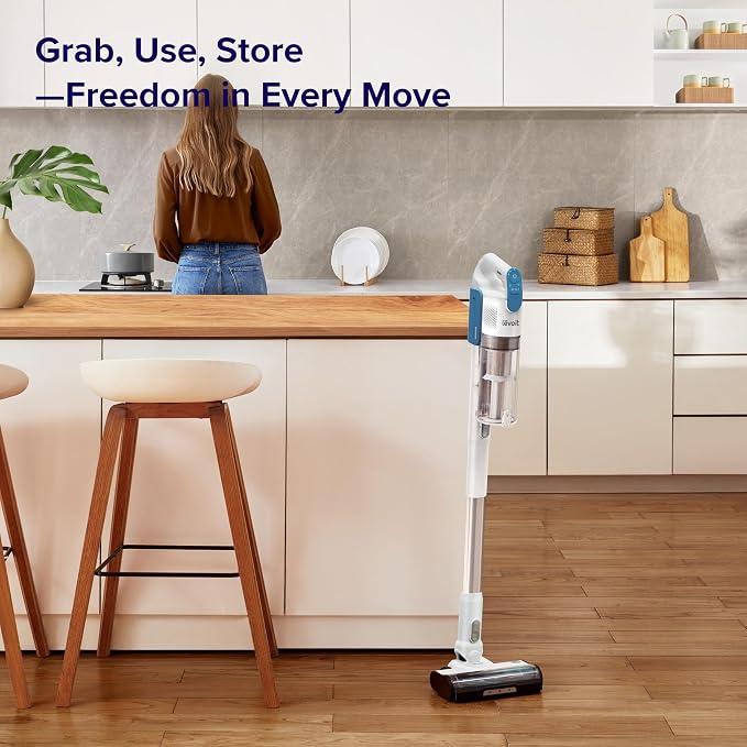 LEVOIT Cordless Stick Vacuum, Anti-Tangle, LED Headlights, Removable Battery - Image 6
