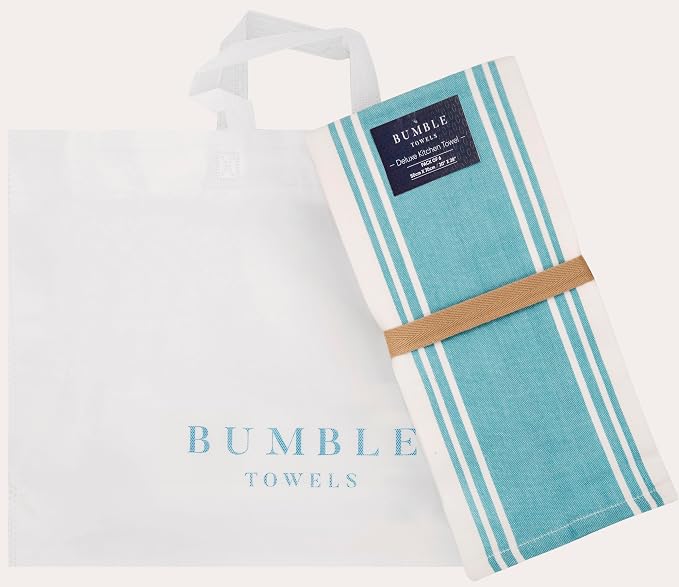 Premium Kitchen Towels | Large Cotton Dish Towels | Flat & Terry Highly - Image 5