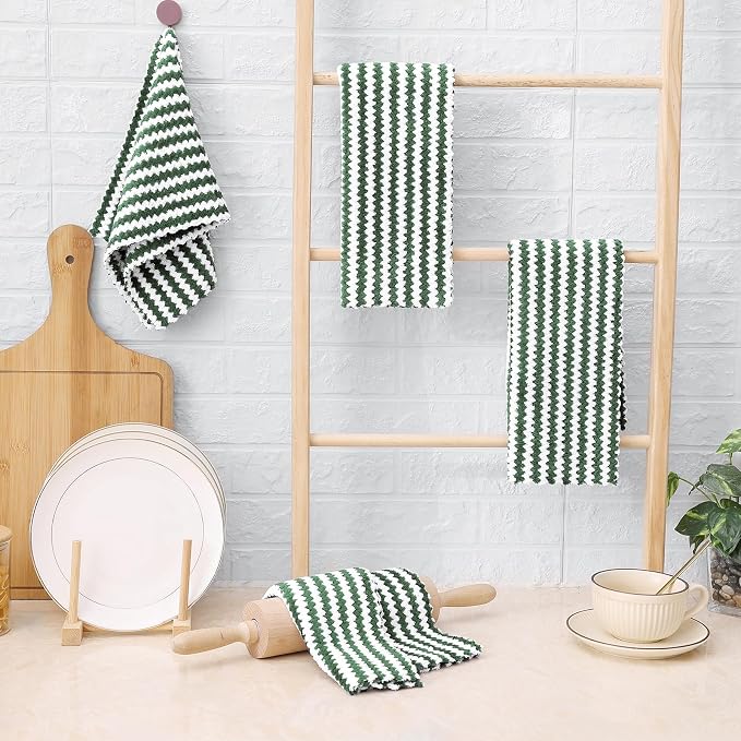 Homaxy Kitchen Towels, Ultra Soft and Absorbent Dish Towels, Reusable Fast - Image 7