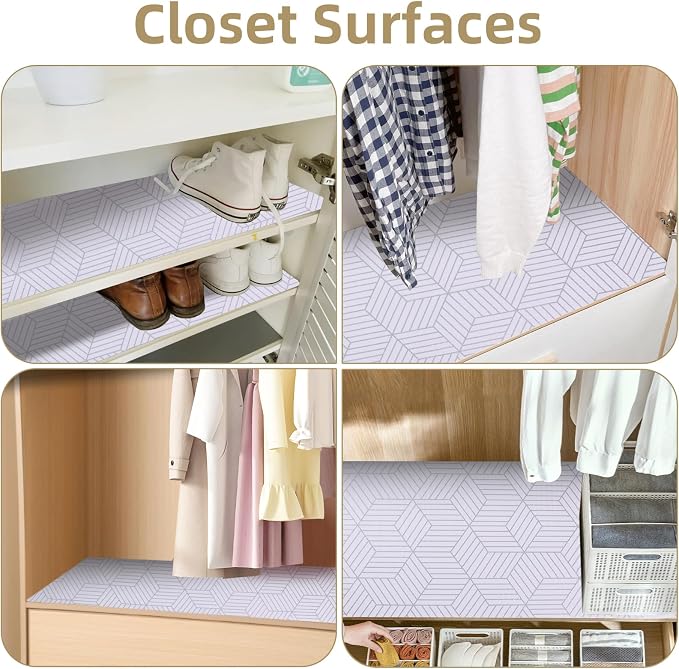 Shelf Liners for Kitchen Cabinets Non Adhesive Shelf Liner Paper Non-Slip - Image 7