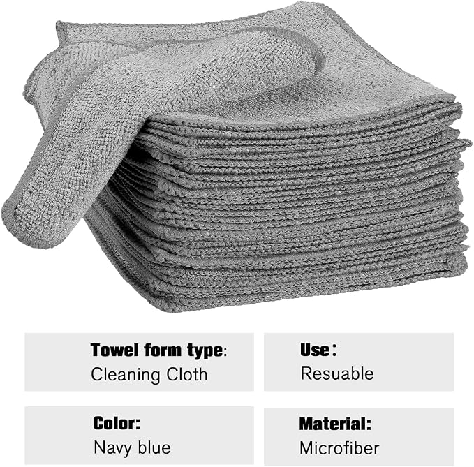 Tanlade Microfiber Cleaning Cloth 6"x6" Cleaning Rags Reasonable Kitchen Towels - Image 3