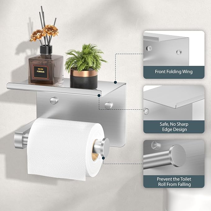 FORIOUS Toilet Paper Holder - Image 3
