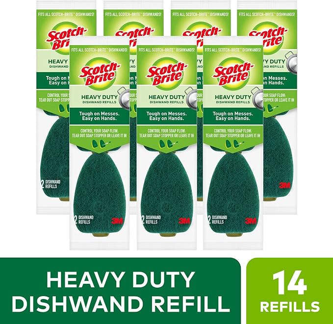 Scotch-Brite Heavy Duty Dishwand Refills, Keep Your Hands Out of Dirty Water - Image 2