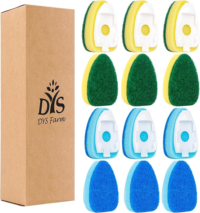 Dishwand Sponge Refills – Heavy Duty Non-Scratch Replacement Heads by DYSFarm