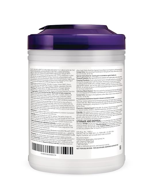 Super Sani-Cloth Germicidal Disposable Wipe, Hospital Grade Disinfection - Image 3