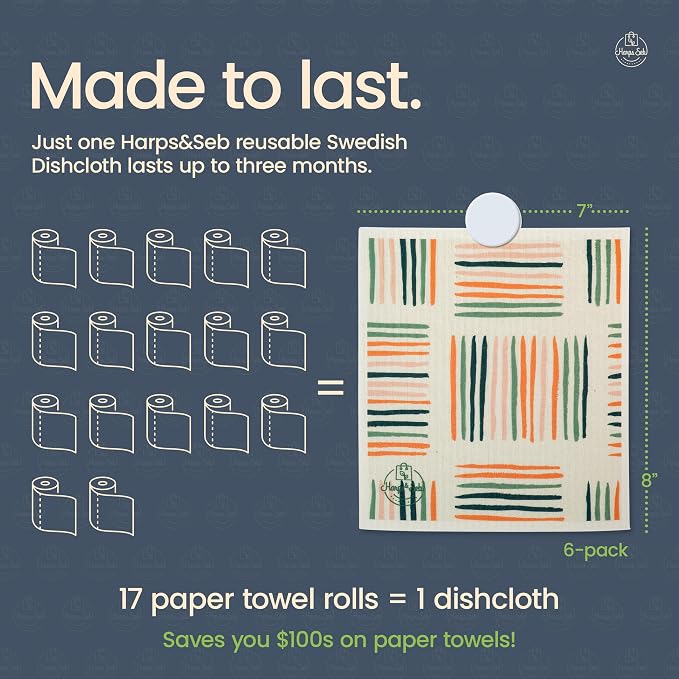 Harps&Seb Swedish Dishcloths for Kitchen Dishcloths - Image 5