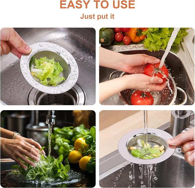 2pcs Kitchen Sink Strainer Stainless Steel, Kitchen Sink Drain Strainer - Image 6