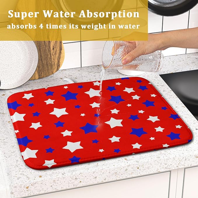 Fourth of July Independence Memorial Dish Drying Mat - Image 7