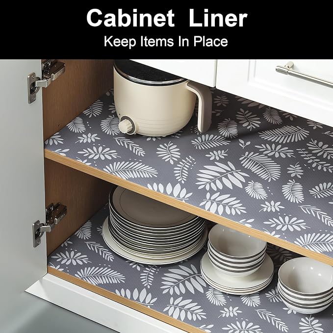 Cooyes Shelf and Drawer Liners for Kitchen Cabinets, Non Adhesive Cabinet Liner - Image 3