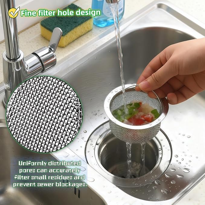 Stainless Steel Kitchen Sink Strainer - Image 3
