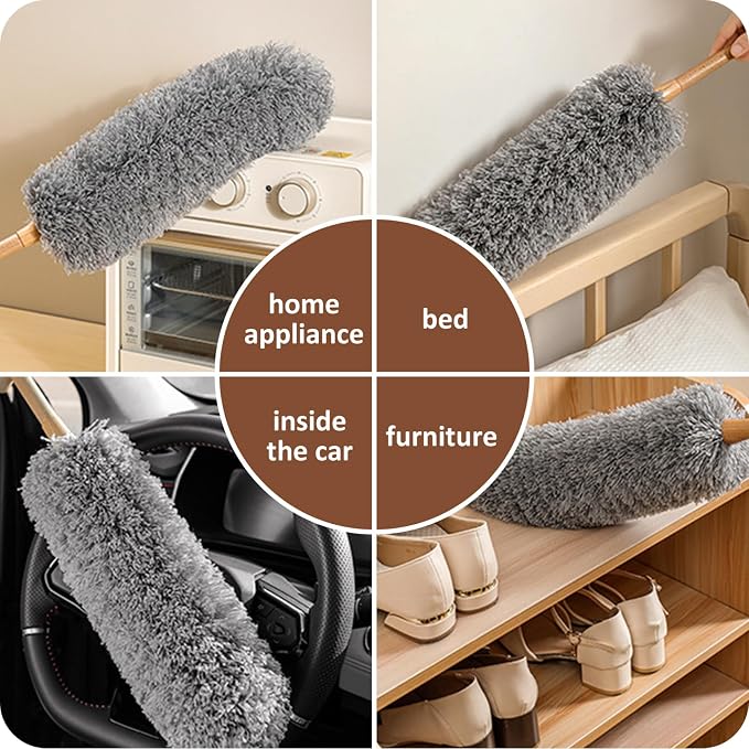 Dusters for Cleaning 20in Static Fluffy Lambswool Duster - Image 5