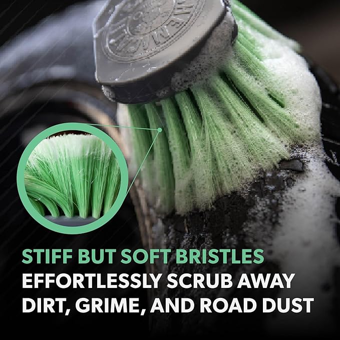 Chemical Guys ACCG08 Wheelie All Exterior Surface and Wheel Brush Green - Image 3