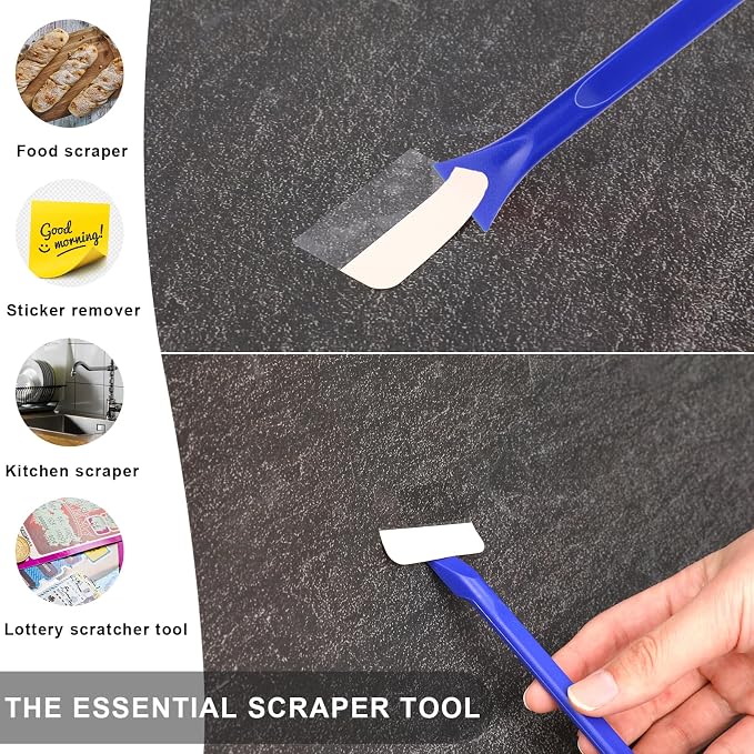 Car Crevice Cleaning Tool, 9 Pieces No-Scratch Plastic Scraper Tool - Image 4