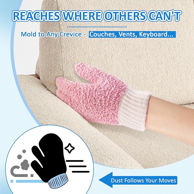 MIG4U Microfiber Dusting Gloves House Cleaning Glove - Image 7