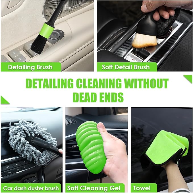 Viewsun 30pcs Car Cleaning Kit, Car Interior Detailing Kit - Image 4