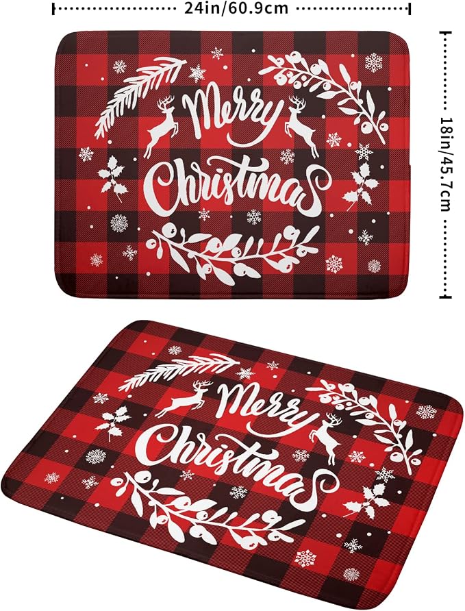 Merry Christmas Dish Drying Mat 18x24 Inch - Image 2