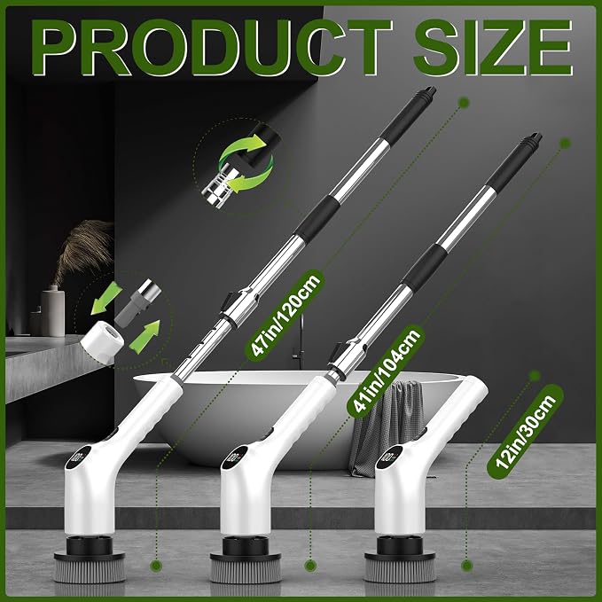 Electric Spin Scrubber, Shower Scrubber - Image 6