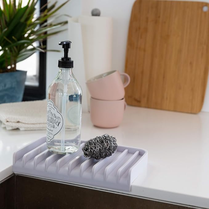 Effilogic Silicone Sponge Holder – Self-Draining Kitchen Sink Organizer - Image 7