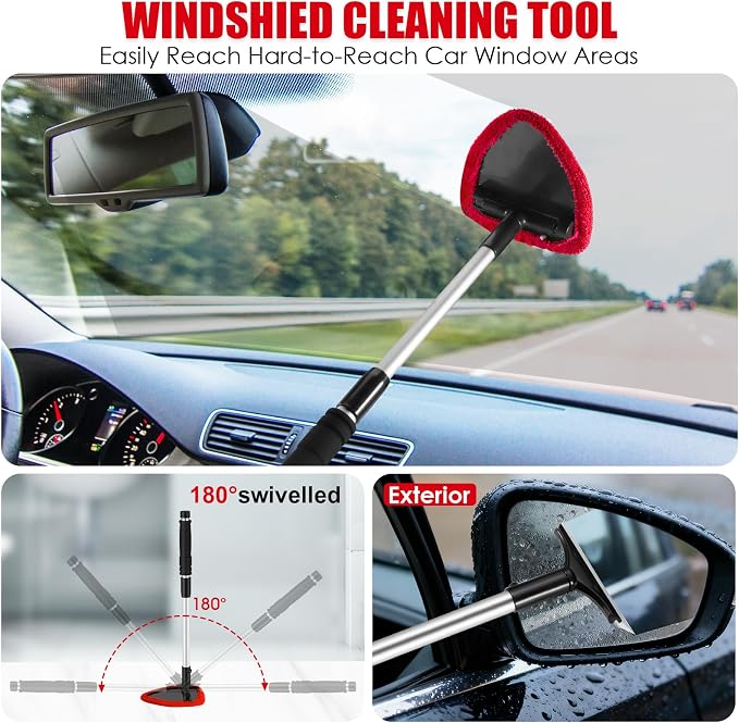 Viewsun 17PCS Car Cleaning Kit, Detailing Brush Set, Windshield Cleaner - Image 3