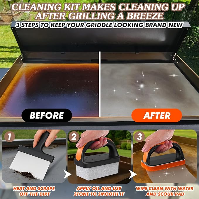 19 in 1 Griddle Cleaning Kit for Blackstone Accessories, Flat Top Grill - Image 5