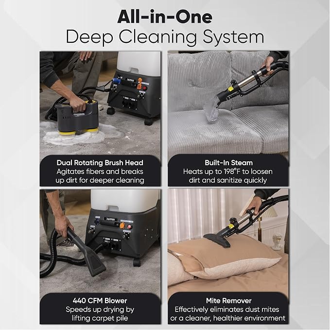 Dapper Commercial Carpet and Upholstery Extractor Cleaning Machine - Image 2