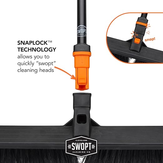 SWOPT 24” Standard Multi-Surface Push Broom Head — Indoor and Outdoor Push - Image 10