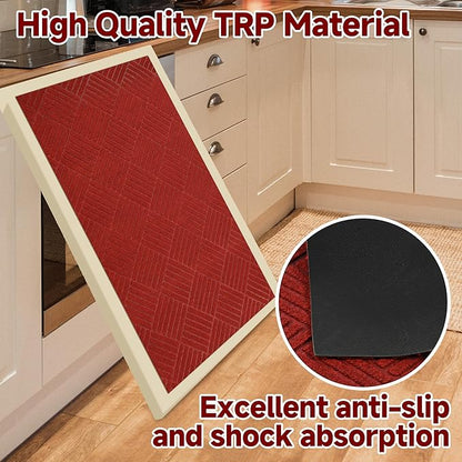jxgzyy Red Carpet Runner for Party, Non-Slip Red Runner Rug for Hallway & Entryway, Durable Low-Pile Indoor Carpet, Easy to Clean, 2'11" x 9'10"