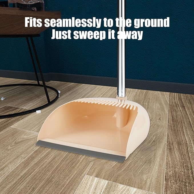 Broom and Dustpan Combo for Office, Broom and Dustpan Set for Home, Long Handle - Image 6