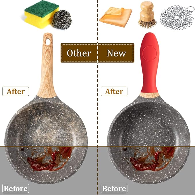 Patelai 7 Pieces Cast Iron Cleaner Set Include Stainless Steel Chainmail - Image 7