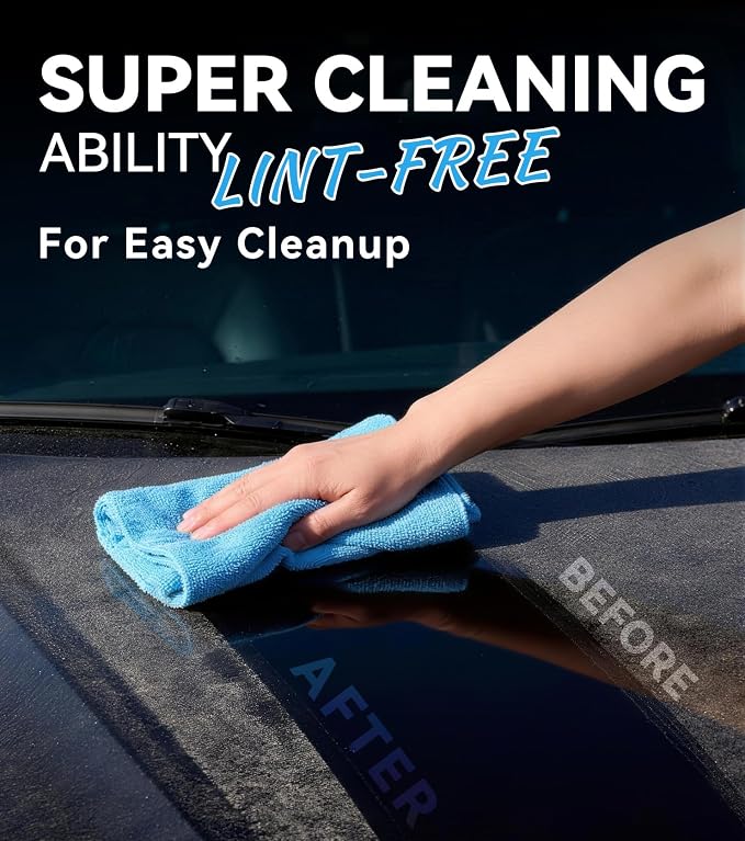 10-Pack 420GSM Premium Edgeless Microfiber Towels - Image 3
