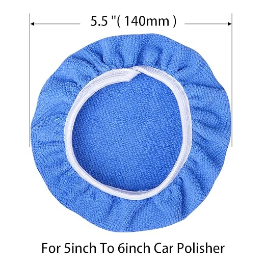 Awpeye 10Pack Car Polisher Pad Bonnet Soft Microfiber Polishing Bonnet Buffing - Image 2