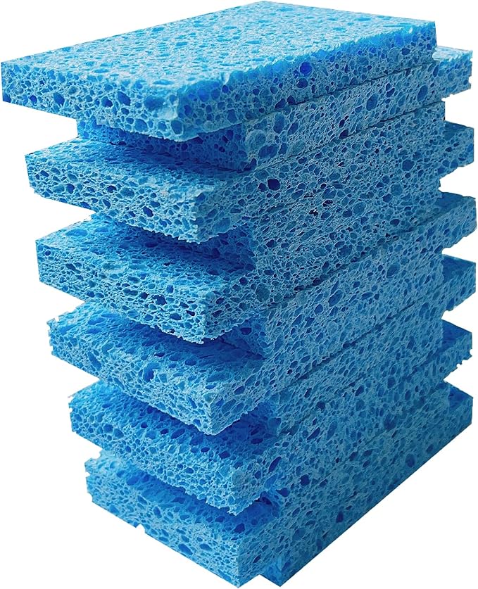 Heavy Duty Cleaning Scrub Wood Pulp Sponge, Non-Scratch - Image 3