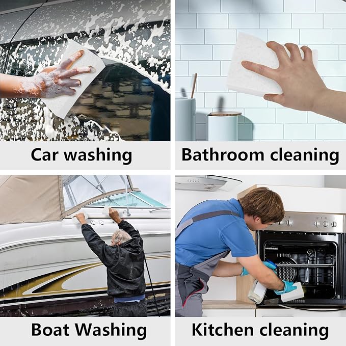 Cleaning and Washing Sponge, 3 Pack Large Extra Thick Heavy Duty Sponge - Image 5