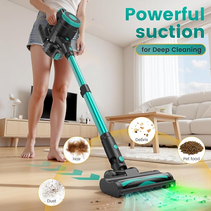 Zefiro Cordless Vacuum Cleaner, 45Mins Runtime Vacuum Cleaners - Image 2