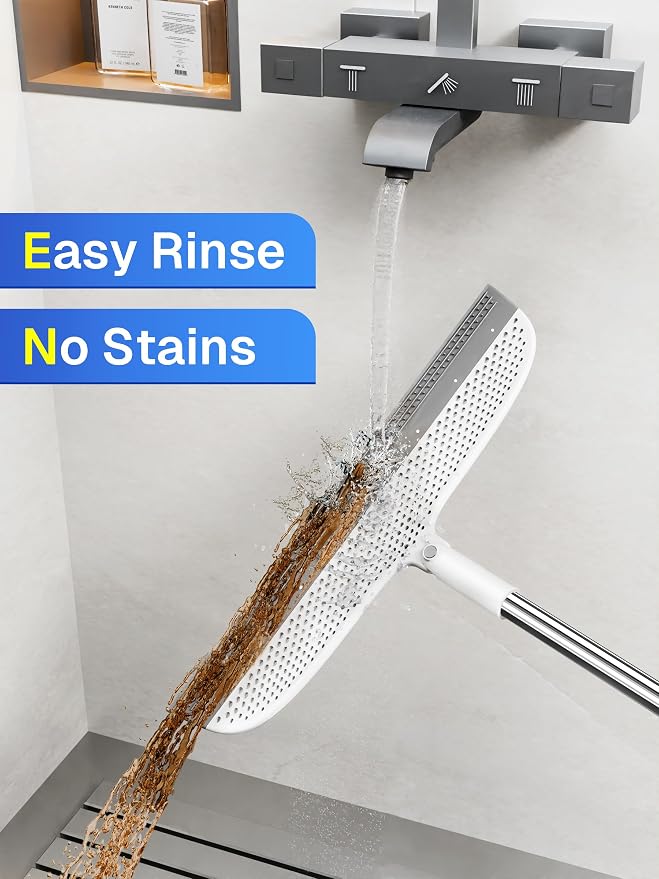 Silicone Floor Squeegee, 180° Rotating Air Broom, Squeegee - Image 7