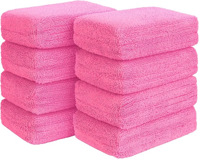 HOMEXCEL Microfiber Applicator Pads, Scratch-Free Car Wash Sponge by HOMEXCEL