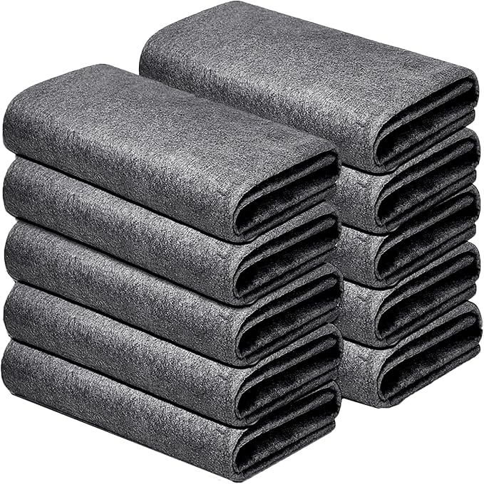 10pcs 9×7 Inches Real Magic Cloth Thickened Magic Cleaning Cloth Microfiber by BOOLUU