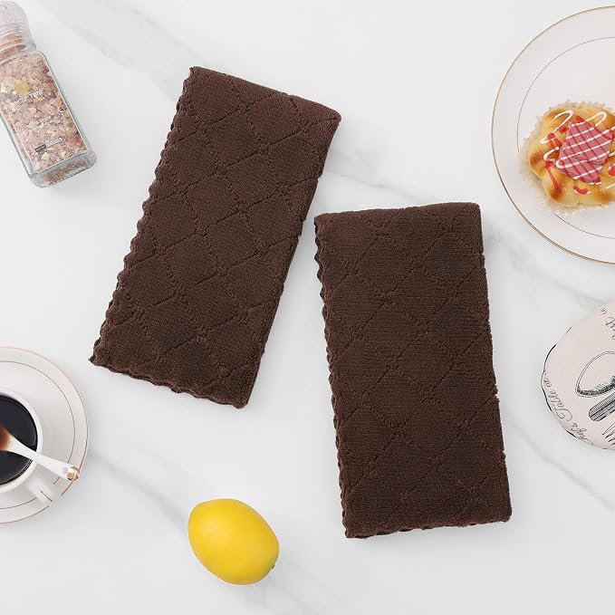 Homaxy 24 Pack Dish Towels for Kitchen, Super Soft and Absorbent Coral Velvet - Image 7