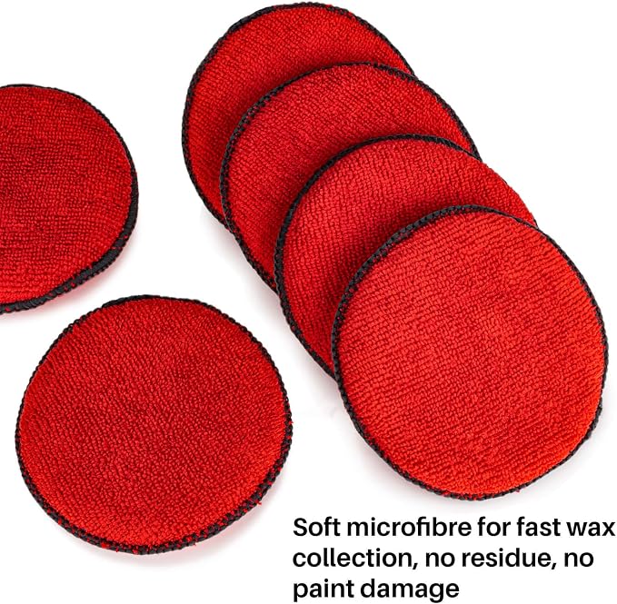 Sukh 12 Pack Microfiber Foam Car Wax Applicator Pad - Image 5