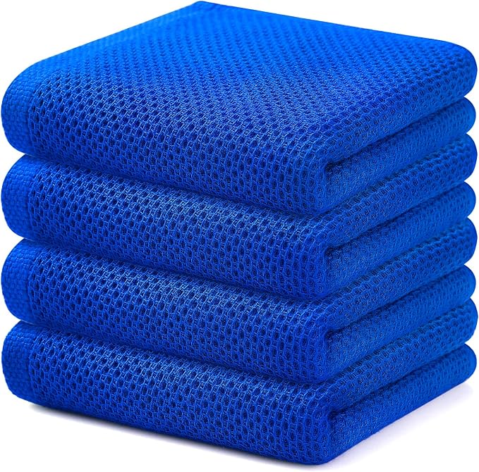 Kitinjoy 100% Cotton Waffle Weave Kitchen Hand Towels by Kitinjoy