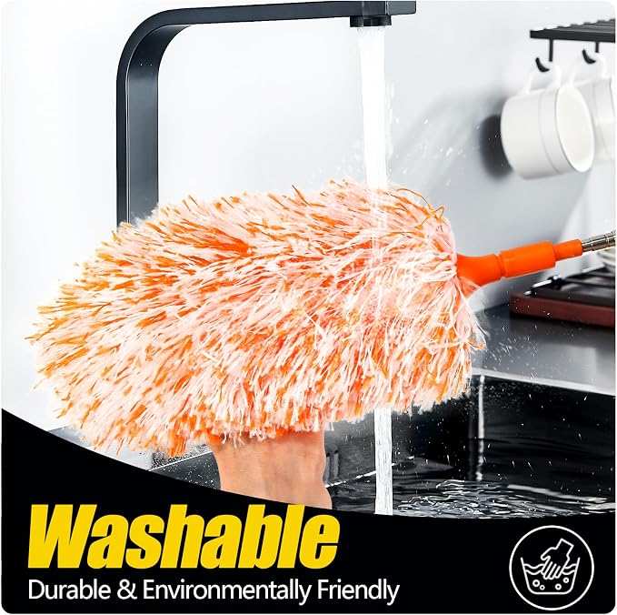 Extendable 20-49inches Microfiber Feather Duster - Image 6