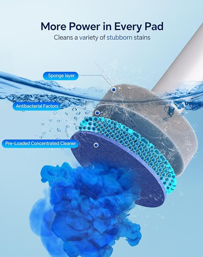 LFBEAR Disposable Toilet Brush Wand, Wall Mounted Toilet Cleaner Kit - Image 4