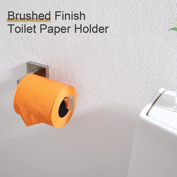 KOKOSIRI Toilet Paper Roll Holder Brushed Nickel Toilet Paper Holder Stainless - Image 4
