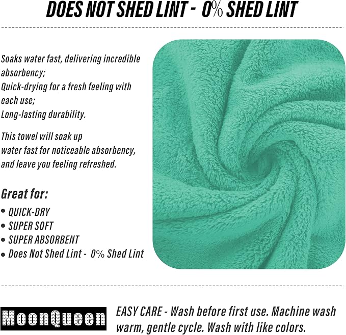 MOONQUEEN 6 Pack Premium Hand Towels - Image 4
