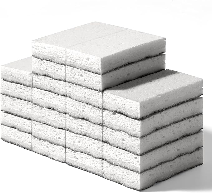 JOYMOOP Textured Clean Sponges, Dual-Sided Non-Scratch Soft Scrub Dish Sponge by JOYMOOP